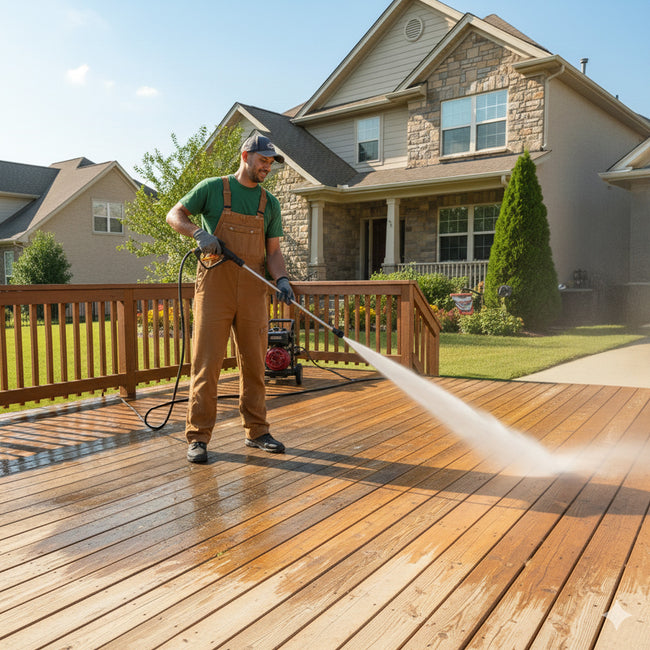 Deck, Walkway, and Patio Pressure Washing Services