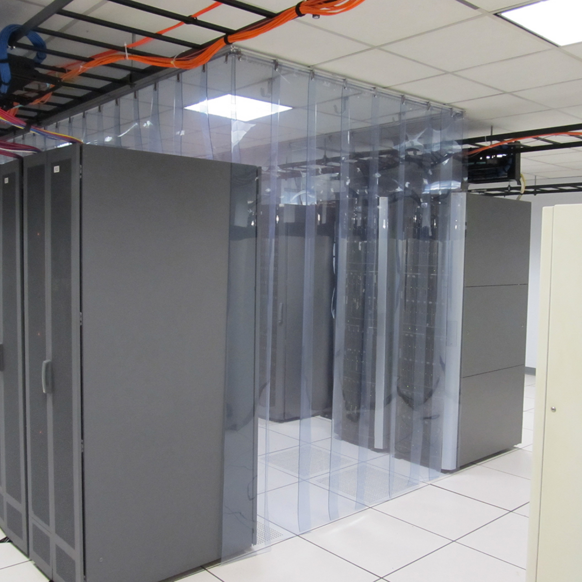 Data Center Hot Cold Aisle Plastic Curtain Containment