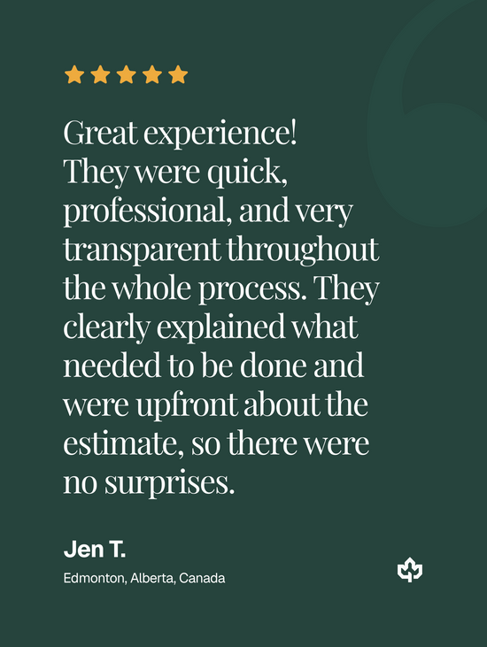 Canada Handyman Customer Testimonial from Edmonton Alberta Canada for Cabinet Repair Services