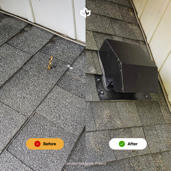 Etobicoke Ontario Dryer Vent Replacement Canada Handyman