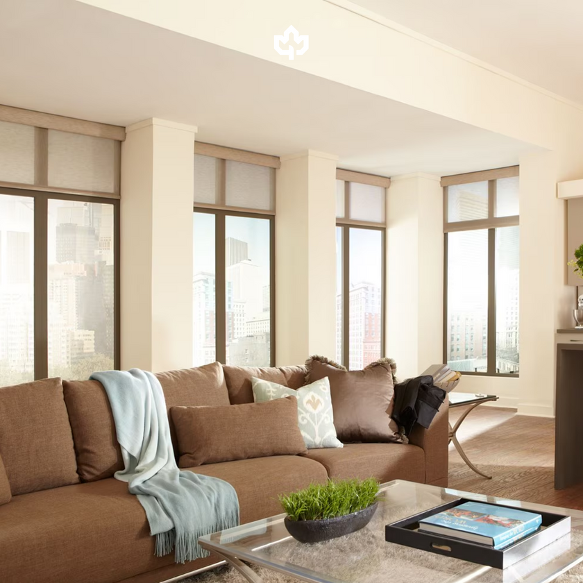 Motorized Architectural Solar Shades - Installation Included