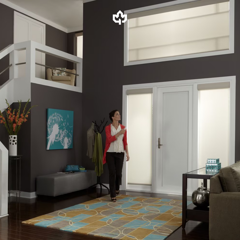 Motorized Architectural Solar Shades - Installation Included