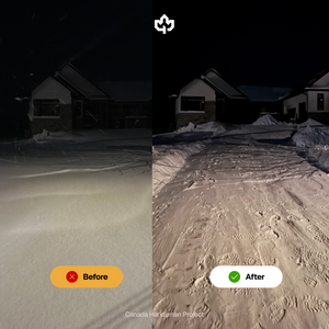 Ontario Canada Construction Site Snow Removal Services Canada Handyman Before and After 