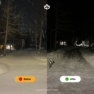 Ontario Canada SnowRemoval Services Canada Handyman Before and After