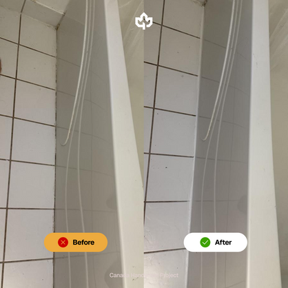 Orleans Ontario Bathroom Caulking Service Canada Handyman Before and After